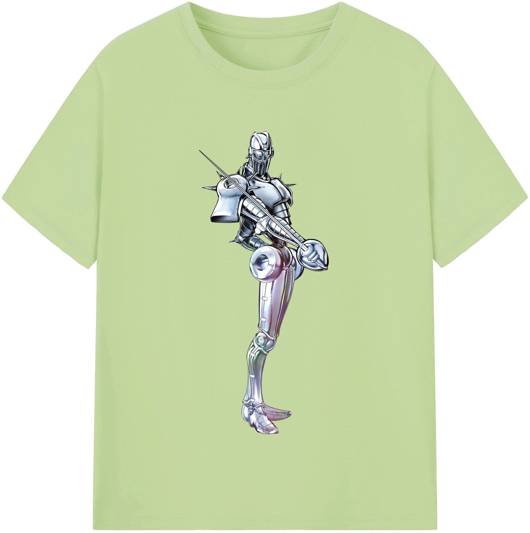 （画像用） ジョジョの奇妙な冒険 ジャン＝ピエール?ポルナレフ JoJo's Bizarre Adventure Jan Pierre Polnareff 綿100％半袖Tシャツ（フロントプリント）